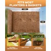 Coco Liners for Planters - Thick Coconut Fiber, Pre-Drained Planter