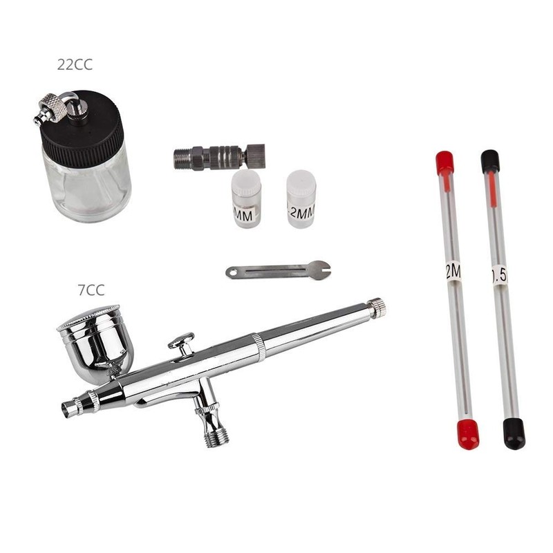 CYBERNOVA Double-Action Trigger Air-Paint Control Airbrush -0.2mm/0.3mm/0.5mm Needle (SP134)