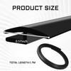 ZDOTOM 1.7M/ 5.6Ft Windshield Cowl Molding Rubber Seal Trim Strip,