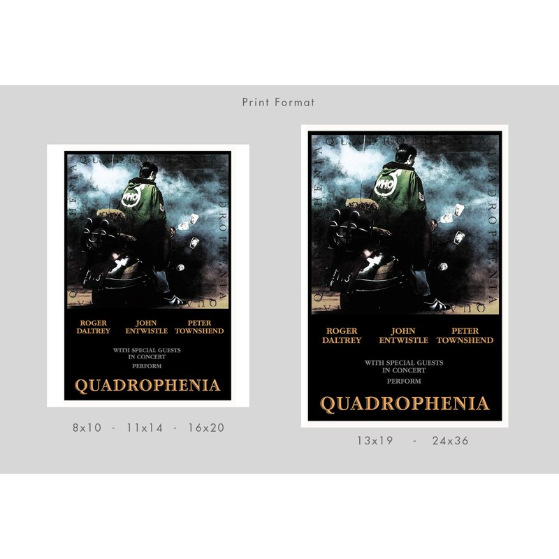 The Who - Quadrophenia - Concert Poster print (24”x36”)