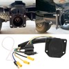 Trailer Wiring Adapter 4 Way to 7 Way Round Trailer
