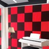 52 Pack Black red 1" x 12" x 12" Acoustic
