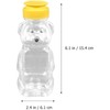 Rosojodg 8 Oz Plastic Bear Honey Bottle Jars, Empty Honey