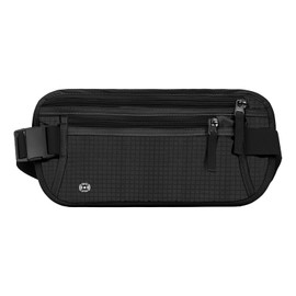 Money Belt, Undercover Hidden RFID Blocking Travel Wallet, Anti-Theft ort Wallets Bumbag for Men Women, Waist Bag with Adjustable Elastic Strap, Black