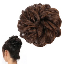 Traziewell Hair Pieces for Women Messy Bun Scrunchies Synthetic Hairpieces for Ladies Updo Hair Extensions 1307