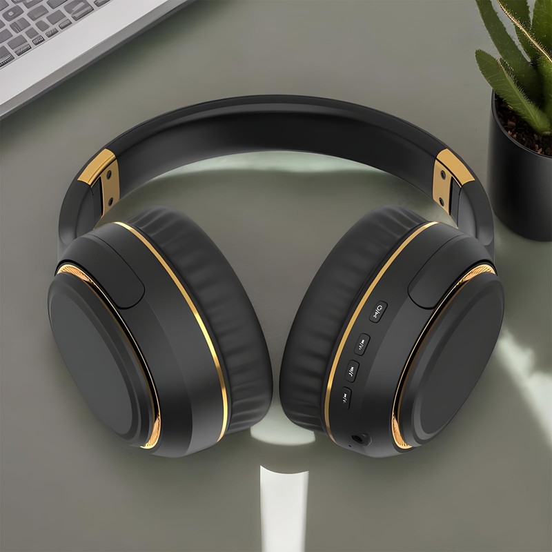 Headphones Wireless | Wireless On-Ear Headset | Foldable Stereo Bass