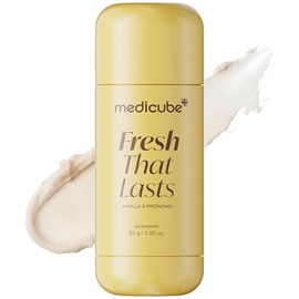 medicube Kojic Acid & Turmeric Aluminum-Free Deodorant | Vanilla & Pistachio Perfumed Stick, All-Day Odor Protection for Women & Men | Underarm Brightening Care | No White Marks, 2.92 oz.