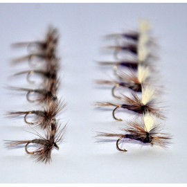 Outdoor Planet Double Side Waterproof Pocketed Fly Box + Assorted Fly Fishing Lure Pack of 100 Fly Lure