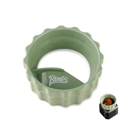 Bincoo Coffee Maker Dosing Funnel 54mm for Moka Pot-Coffee Powder Filler Funnel,Anti-Flying Powder Distribution Tool for 2-3 Espresso Cup Moka Pot (Green-S 54mm)