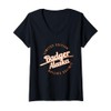 Womens Retro Athletic Badger AK Apparel V-Neck T-Shirt