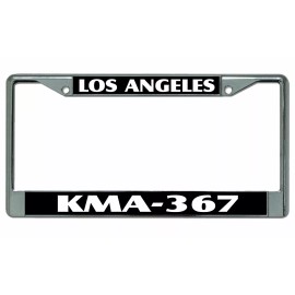 LOS ANGELES POLICE KMA-367 CAR  LICENSE PLATE FRAME MADE IN USA