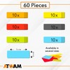 ATWAM - 60 Magnetic Strips writable - 75 x 25
