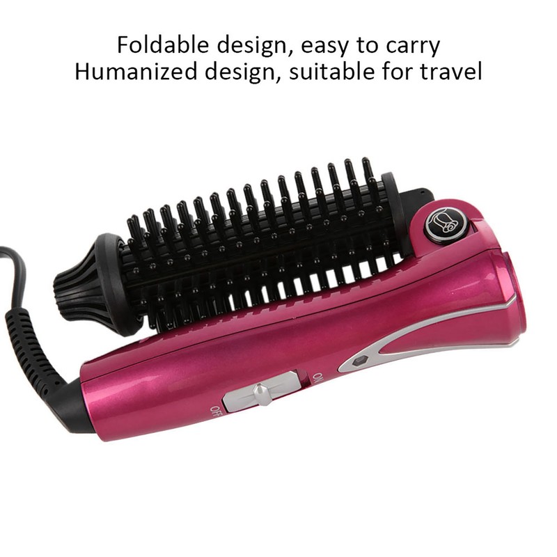 Electric Folding Hair Curler Comb Brush Portable Hair Dressing Beauty
