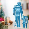 Opa Geschenk vom Enkel - Personalisierte Acryl-Plakette | Geburtstagsgeschenk für