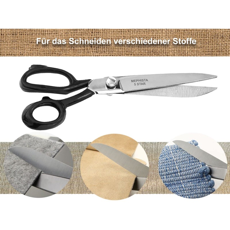 InstrumenteNrw Deutschland Schneiderschere Premium mit Gummierten Super Soft Griffen (8