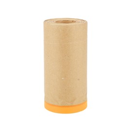 ACROPIX Pre-Taped Masking Paper Automotive Paint Masking Paper 30x2000cm / 65.62ftx11.81 Brown Orange Kraft Paper