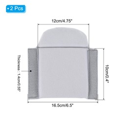 PATIKIL Camera Bag Divider, 2Pcs 6.5"x6.3"x0.55" Shockproof Camera Bag Inserts Separator Pad Protective Lens for Nikon Camera DSLR Protect Bag Organizer Universal Divider Cushion, Gray