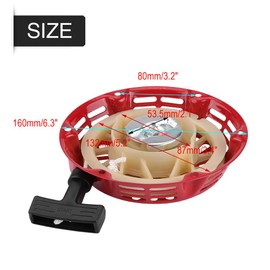 Recoil Starter Kit, Recoil Starter Pull Start Assembly for 2kw 168f Gasoline Generator for Petrol Power Washer Pull Cord Generator Pull Cord Recoil Starter Pull Start Assembly Lawn Mower Parts