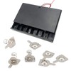 FOCMKEAS 20PCS AAA/Single-S-Tail Stainless Steel Metal Battery Spring Positive and