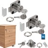 KOTARBAU® Set of 2 Furniture Locks for Screw-On Furniture Doors