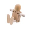 HSOMiD Cute Fidget Wood Robot Block Action Figures Model Theme,