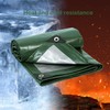 Tarps Heavy Duty Waterproof, Green/Silver 10Mil Polyethylene Tarp Cover with