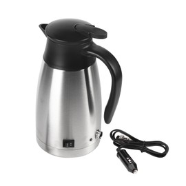 1000ML 12V/24V Stainless Steel Electric in car Kettle Travel Thermoses Heating Water Bottle