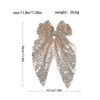 Xansema Big Glitter Hair Bows for Women Girls, Sequin Large