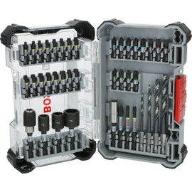 Bosch 40x PRO Impact Metal Set, 40 pcs (for Steel, Cast Iron, 200 x 107 mm, Professional Accessory Screwdriver, Screwdriver)