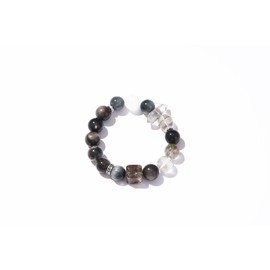 Guardian-healing crystal bracelet with energy of Energy Purification | Wealth Attraction | Strategic Clarity | Mind-Body Balance for woman and man, One Size, Crystal, crystal