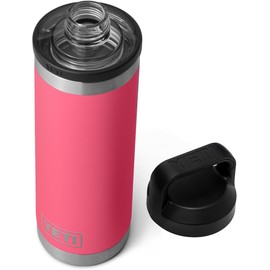 YETI Rambler Bottle Chug, Vaccum Insulated Stainless Steel Bottle with Chug Cap, Tropical Pink, 18 oz (532 ml)