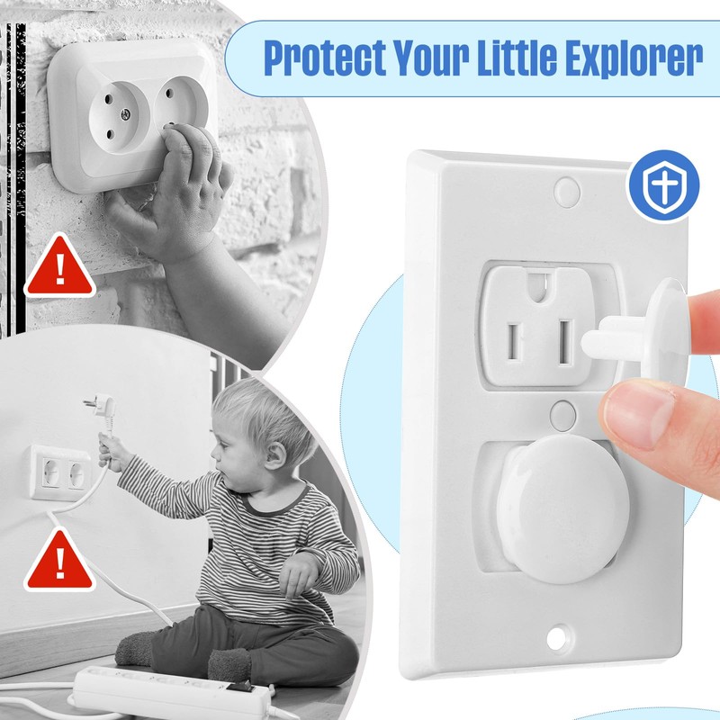 Thyle 200 Pcs Outlet Covers Bulk Child Baby Proofing Proof