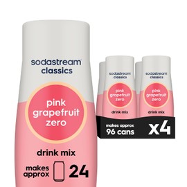 sodastream - Pomelo rosa cero calorías, 14.8 onzas líquidas (paquete de 4) - rosa - Top Quality