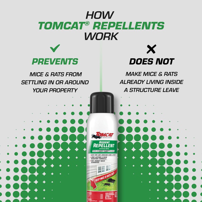 Tomcat Rodent Repellent for Indoor and Outdoor Mouse and Rat