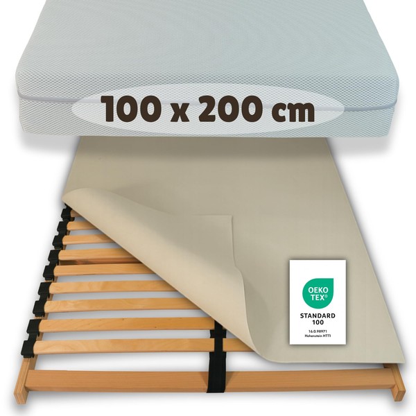 High-Quality Slatted Frame Protector, 100 x 200 cm, Non-Slip Mattress