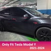 YJMOTOR Fit Ttesl Model Y Side Mirror Trim Strip Compatible