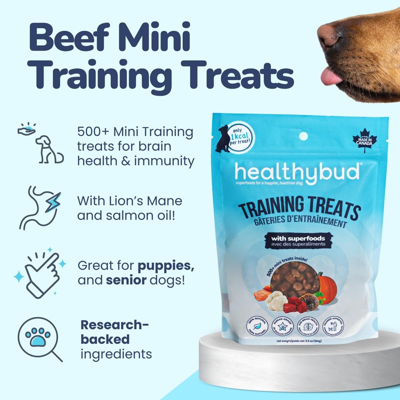 healthybud Mini Dog Training Treats Beef 3 PCK
