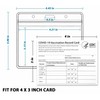 (2 Pack) Vaccination Card Protector 4 X 3 Inches Immunization