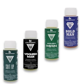 Hiketron Long Lasting Scented Liquid Laundry Detergent Samples - Size: Masculine Scents (4 Pack)