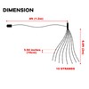 Twinkle Club 10 Strands 200 LED Firefly Bunch Lights, Waterproof,
