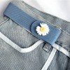 플라워 허리조절 밴딩 똑딱이 벨트 3color Flower Adjustable Waist Belt