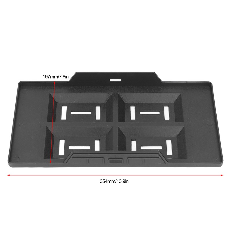 Car Battery Hold Down Tray Bracket Kit Height Adjustable Black