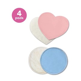 Bamboobies® Washable Nursing Pads For Breastfeeding, Reusable Breast, 2 Pair NEW