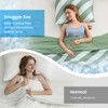 Snuggle Sac Mediterranean Stripe Cooling Comforter Queen Size Set, Q-Max
