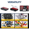 PECZEKO Assortment Box with Removable Red Compartments Ideal for Small