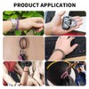 Vokenforu 10 PCS Pink Wrist Keychain, Plastic Spiral Wrist Coil,