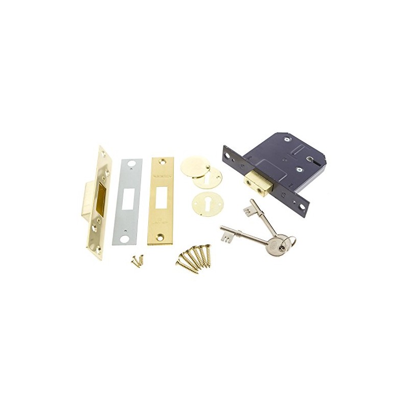Sterling MLD530 5 Lever Deadlock, Brass