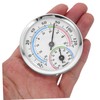 Kisangel Precision Mini Hygrometer Aluminum Alloy Body Dual Temperature Humidity