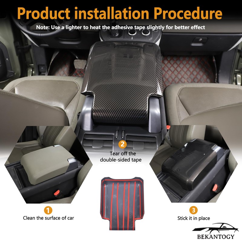 Car Armrest Seat Box Cover Compatible with Land Rover Defender