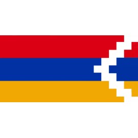 JMT ARTSAKH ARMENIA FLAG STICKER 3X5 w/ Transfer Tape Quality Bumper Vinyl Sticker